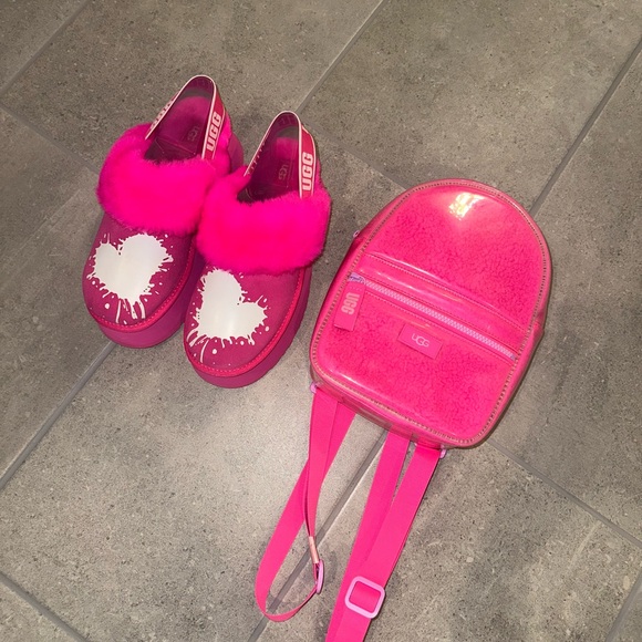 Ugg pink valentines edition bundle backpack shoes boots uggs footwear BRAND NEW